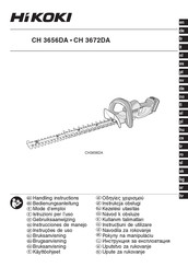 HIKOKI CH 3672DA Instrucciones De Manejo