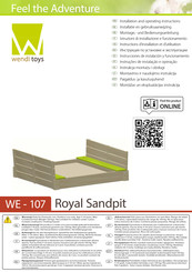 wendi toys WE - 107 Instrucciones De Instalación Y Funcionamiento