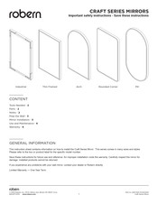 Robern ARTESANAL Serie Instrucciones Importantes De Seguridad