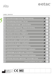 Etac 80229606 Instrucciones De Ajuste