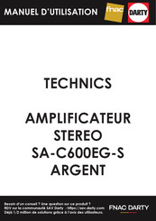 Technics SA-C600EG-S Instrucciones Básicas