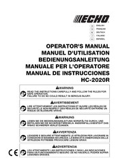 Echo HC-2020R Manual De Instrucciones