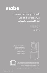 mabe CLME77014DFU Manual Del Uso Y Cuidado