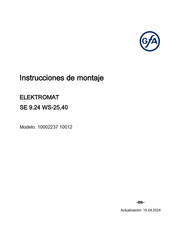 GFA ELEKTROMATEN 10002237 10012 Instrucciones De Montaje