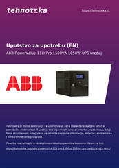 ABB PowerValue 11 LI Pro 1000VA Manual De Instrucciones