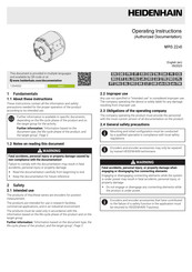 HEIDENHAIN MRS 22x0 Manual De Instrucciones