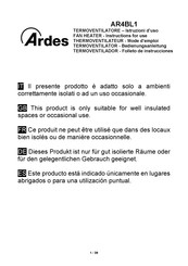 ARDES AR4BL1 Folleto De Instrucciones