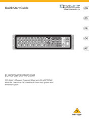 Behringer EUROPOWER PMP550M Manual De Instrucciones