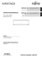 Fujitsu AIRSTAGE ASBG09 Manual De Funcionamiento