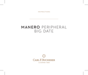 Carl F. Bucherer MANERO PERIPHERAL BIG DATE Manual De Instrucciones