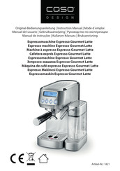 CASO DESIGN Espresso Gourmet Latte Manual Del Usuario