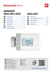 Honeywell Home RONDOSTAT HR10 Instrucciones Completas