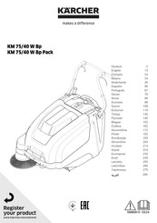 Kärcher KM 75/40 W Bp Pack Manual De Instrucciones