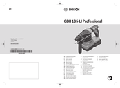 Bosch GBH 185-LI Professional Manual Original