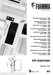 Fiamma KIT BURSTNER Instrucciones De Instalacion De Los Estribos