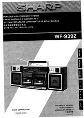 Sharp WF-939Z Manual De Manejo