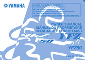 Yamaha YFZ50 2020 Manual Del Propietário