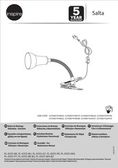 Inspire Salta PL-0355-WH-BZ Instrucciones De Montaje, Utilización Y Mantenimiento