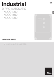 Nice D-PRO AUTOMATIC NDCC1000 Instrucciones Y Advertencias Para La Instalación