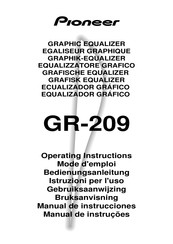 Pioneer GR-209 Manual De Instrucciones