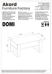 Akord DOMI Instrucciones De Instalación