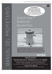 Intex Krystal Clear 601 Manual Del Propietário