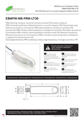 CP Electronics EBMPIR-MB-PRM-LT30 Guia De Instalacion