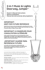 Infantino 2-in-1 Music & Lights Doorway Jumper 203117 Manual De Instrucciones Del Propietario