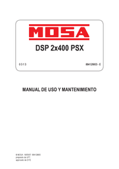 Mosa DSP 2x400 PSX Manual De Uso Y Mantenimiento