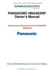 Panasonic NN-G463 Instrucciones De Operación