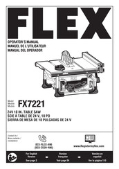 Flex FX7221 Manual Del Operador