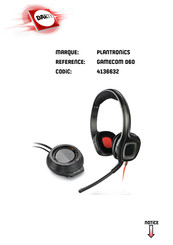 Plantronics RIG GAMECOM D60 Guia De Inicio Rapido