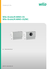 Wilo Wilo-DrainLift MINI3-XS Instrucciones De Uso