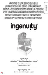 ingenuity Lullanight Soothing Bassinet Gem 12569-ES Instrucciones De Montaje