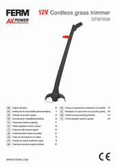 Ferm AX POWER CDA1192 Traducción Del Manual De Uso Original