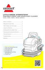 Bissell LITTLE GREEN HYDROSTEAM 3606 Serie Manual Del Usuario