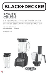 Black and Decker POWER CRUSH BL1275BGFP Manual De Uso Y Cuidado