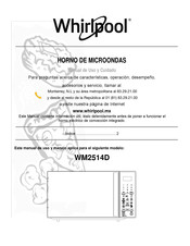 Whirlpool WM2514D Manual De Uso Y Cuidado