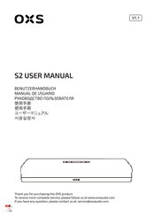 OXS S2 Manual De Usuario