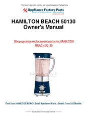 Hamilton Beach Eclectrics 50130 Guía De Uso