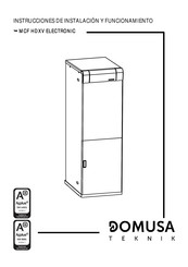 DOMUSA TEKNIK MCF 40 HDXV Instrucciones De Instalación Y Funcionamiento