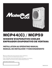 Champion cooler MasterCool MCP59 Manual De Instalación Y Funcionamiento