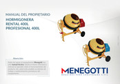 MENEGOTTI PROFESIONAL 400L Manual Del Propietário