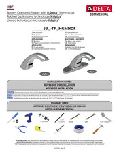 Delta Commercial 590-TF HD Serie Instalación