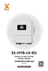 SolaX Power X1-HYB-6.0-LV-EU Manual De Instalación