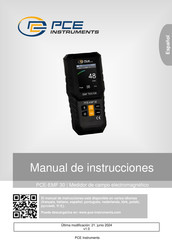 PCE Instruments PCE-EMF 30 Manual De Instrucciones