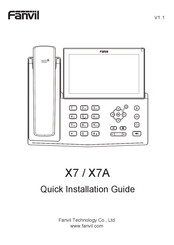 Fanvil X7A Guia De Inicio Rapido