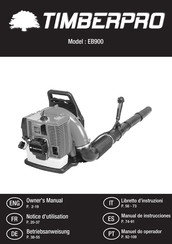 Timberpro EB900 Manual De Instrucciones