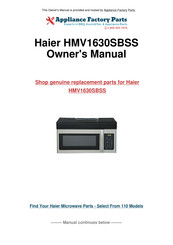 Haier HMV1630 Manual Del Usuario