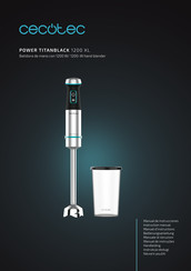 Cecotec POWER TITANBLACK 1200 XL Manual De Instrucciones